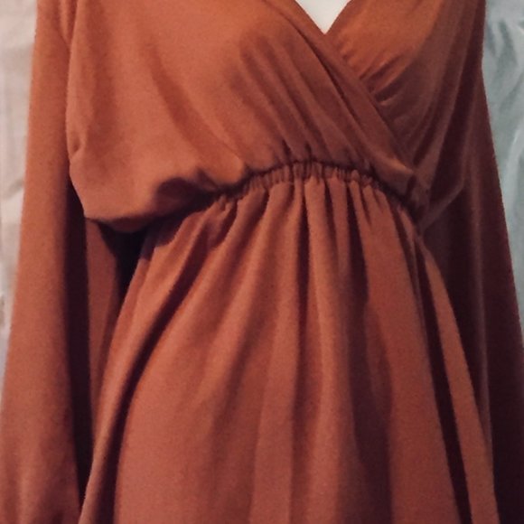 Torrid Sz 6 Marigold Surplice Tie Blouse - Picture 2 of 4